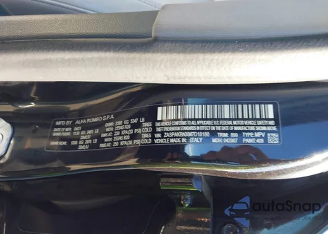 2021 Alfa Romeo Stelvio Ti Awd from USA, damaged, VIN ZASPAKBNXM7D18180